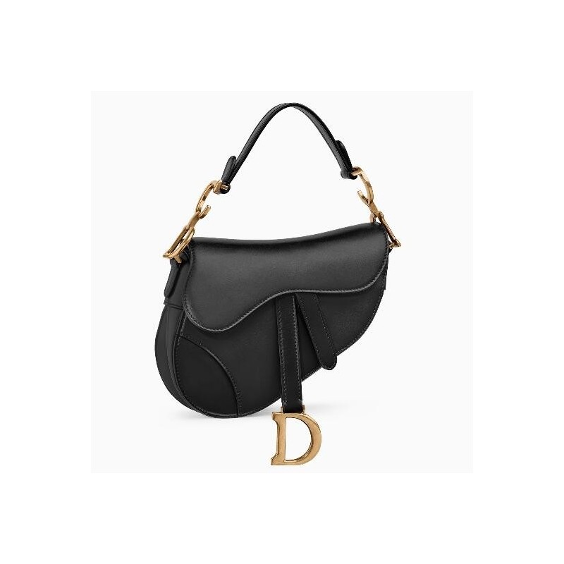 Dior Mini Saddle Bag In Black Calfskin 139