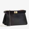 Fendi Black Peekaboo ISeeU Pochette Bag 433