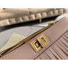 Fendi Pink Peekaboo ISeeU Pochette Bag With Fringes 491