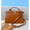 Fendi Peekaboo ISeeU East-West Bag In Brown Nappa 518