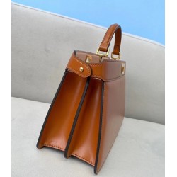 Fendi Peekaboo ISeeU East-West Bag In Brown Nappa 518