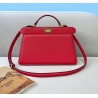 Fendi Peekaboo ISeeU East-West Bag In Red Nappa 578