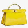 Fendi Peekaboo ISeeU East-West Bag In Yellow Nappa 668