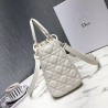 Dior Medium Lady Dior Bag In White Ultra Matte Calfskin 930