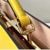 Fendi Peekaboo ISeeU East-West Bag In Yellow Nappa 668