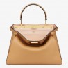 Fendi Peekaboo ISeeU Medium Bag In Beige Leather 704