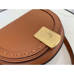 Fendi Moonlight Saddle Bag In Brown Calfskin 339