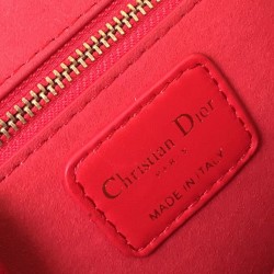 Dior Small Dioraddict Flap Bag In Cherry Lambskin 926