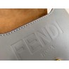 Fendi Moonlight Saddle Bag In Grey Calfskin 394