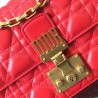 Dior Small Dioraddict Flap Bag In Cherry Lambskin 926