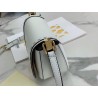 Fendi Moonlight Saddle Bag In White Calfskin 019