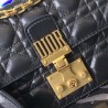 Dior Small Dioraddict Flap Bag In Black Lambskin 929