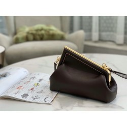 Fendi First Small Bag In Chocolate Nappa Leather 107