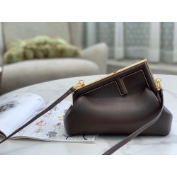 Fendi First Small Bag In Chocolate Nappa Leather 107