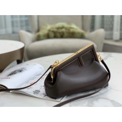 Fendi First Small Bag In Chocolate Nappa Leather 107