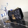 Dior Small Dioraddict Flap Bag In Black Lambskin 929