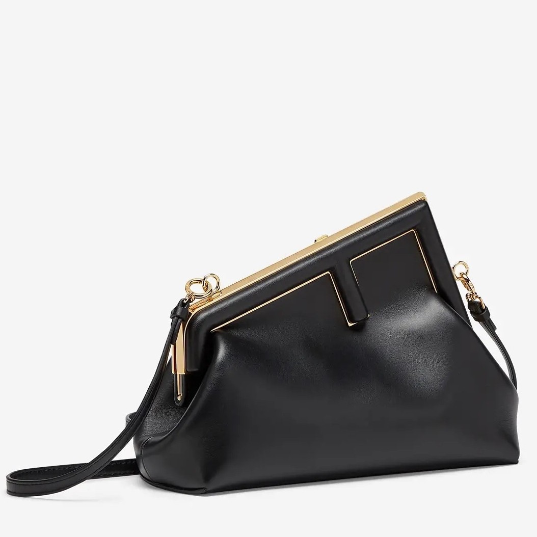 Fendi First Small Bag In Black Nappa Leather 130