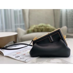 Fendi First Small Bag In Black Nappa Leather 130