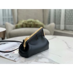 Fendi First Small Bag In Black Nappa Leather 130