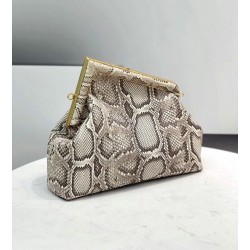 Fendi Medium First Bag In Natural Python Leather 099