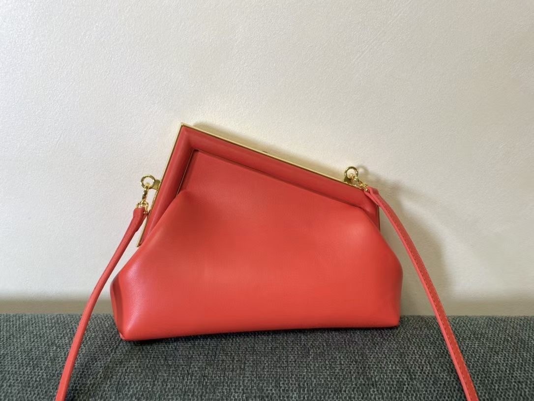 Fendi Small First Bag In Piment Nappa Leather 265