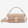 Fendi Medium Baguette Bag In Beige Shearling 587