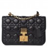 Dior Dioraddict Flap Bag In Black Lambskin 011