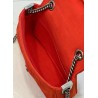 Fendi Midi Baguette Chain Bag In Piment FF Fabric 123