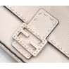 Fendi Medium Baguette Bag In White Grain Leather 151