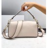 Fendi Medium Baguette Bag In White Grain Leather 151