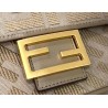 Fendi Medium Baguette Bag In Grey FF Canvas 183