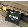 Fendi Medium Baguette Bag In Grey FF Canvas 183