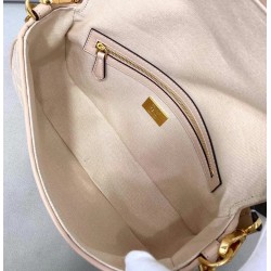 Fendi Medium Baguette Bag In Pink FF Canvas 259