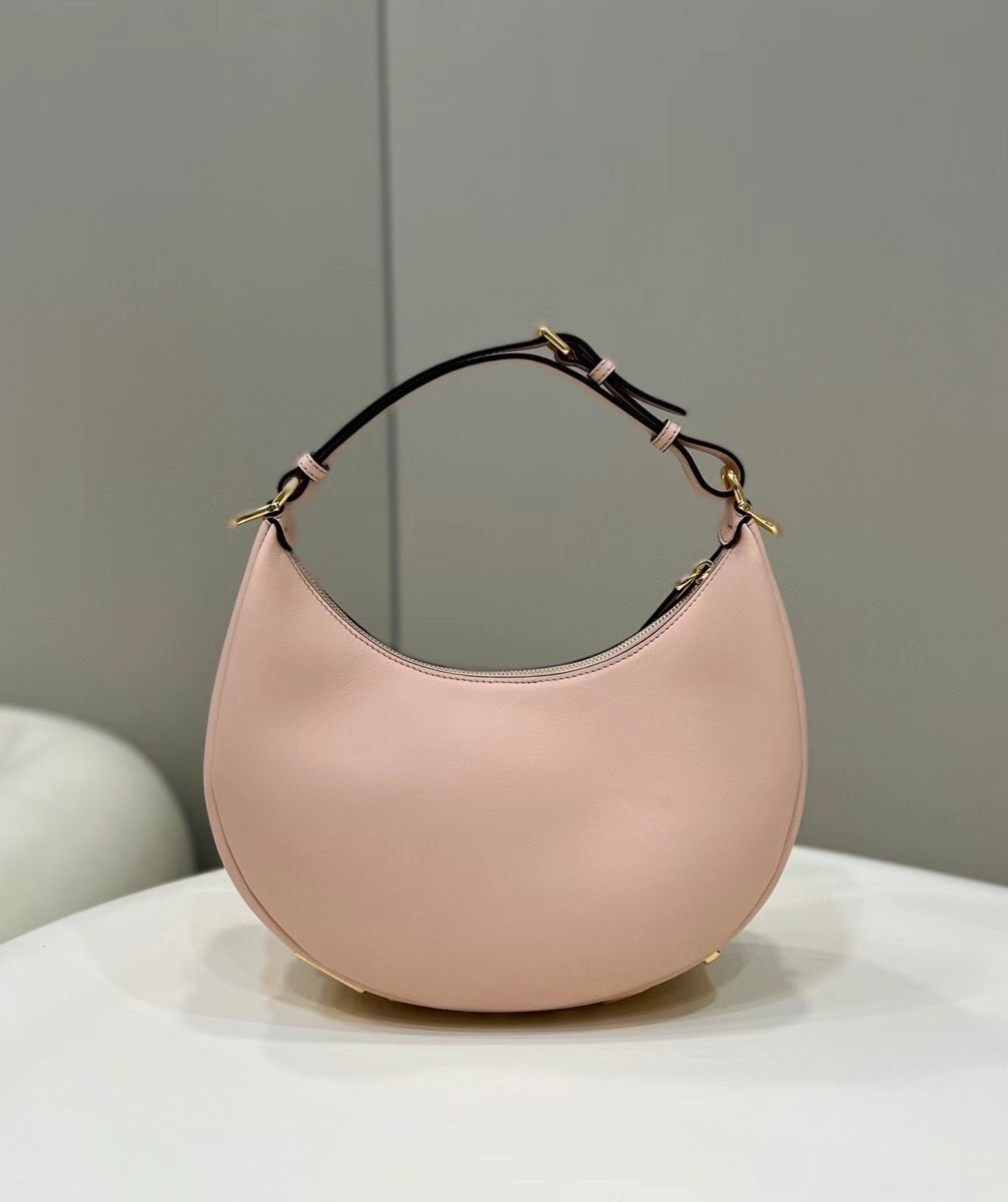 Fendi Fendigraphy Small Hobo Bag In Pink Leather 507