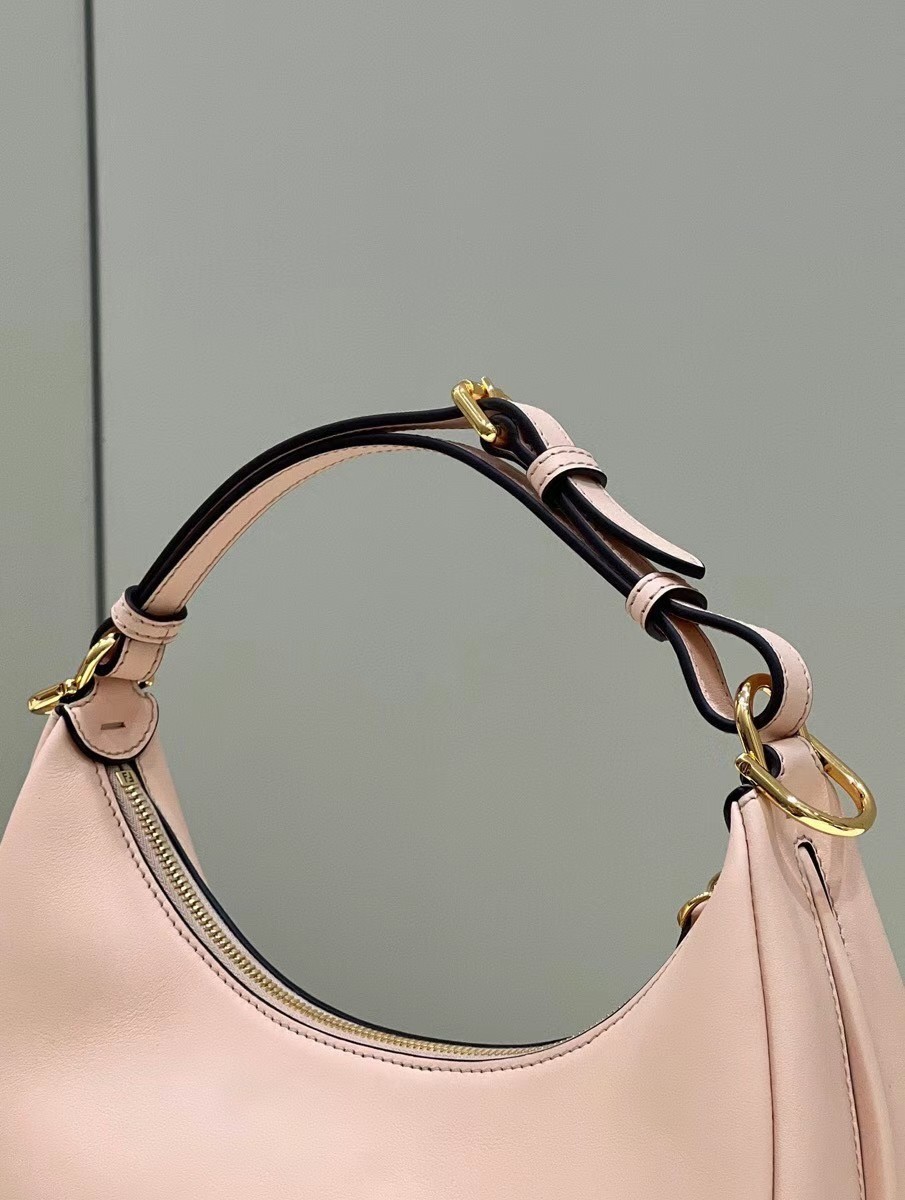 Fendi Fendigraphy Small Hobo Bag In Pink Leather 507