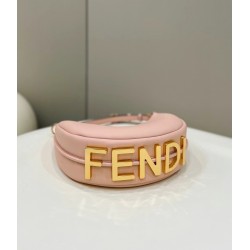 Fendi Fendigraphy Small Hobo Bag In Pink Leather 507