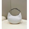 Fendi Fendigraphy Small Hobo Bag In White Leather 555