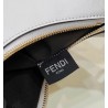 Fendi Fendigraphy Small Hobo Bag In White Leather 555