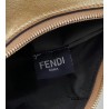 Fendi Fendigraphy Small Hobo Bag In Gold Laminated Leather 579