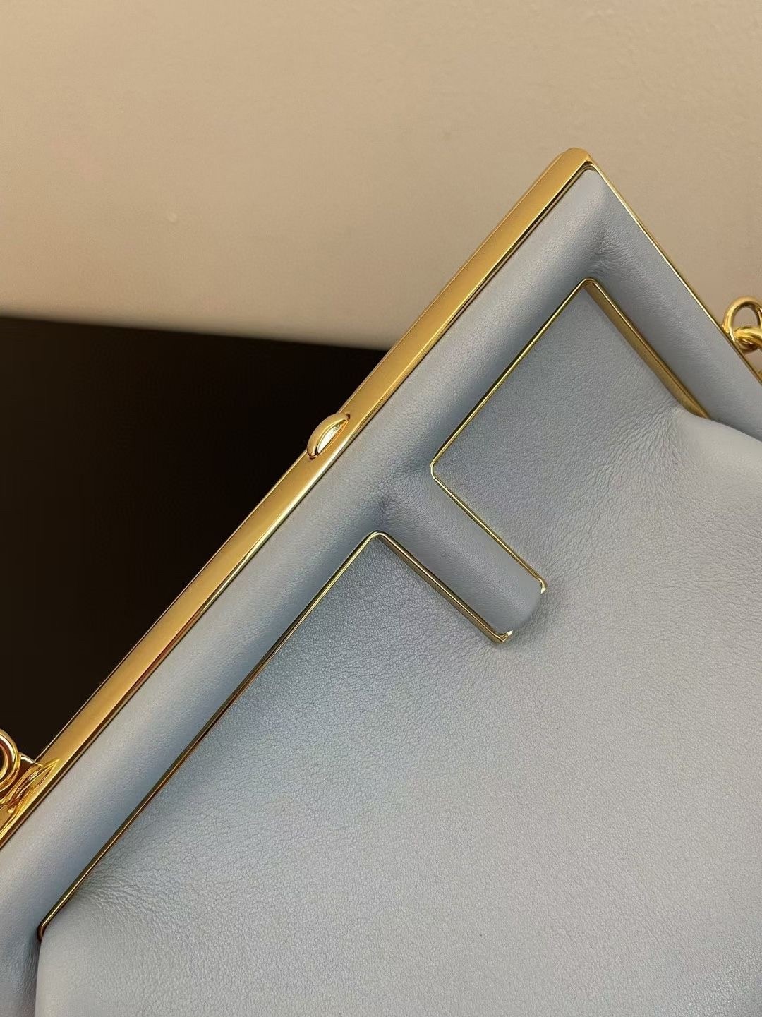 Fendi Small First Bag In Light Blue Nappa Leather 789