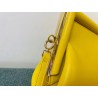 Fendi Small First Bag In Yellow Nappa Leather 828