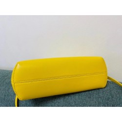 Fendi Small First Bag In Yellow Nappa Leather 828