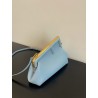 Fendi Medium First Bag In Light Blue Nappa Leather 864