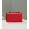 Fendi Baguette Chain Midi Bag In Red Nappa Leather 901