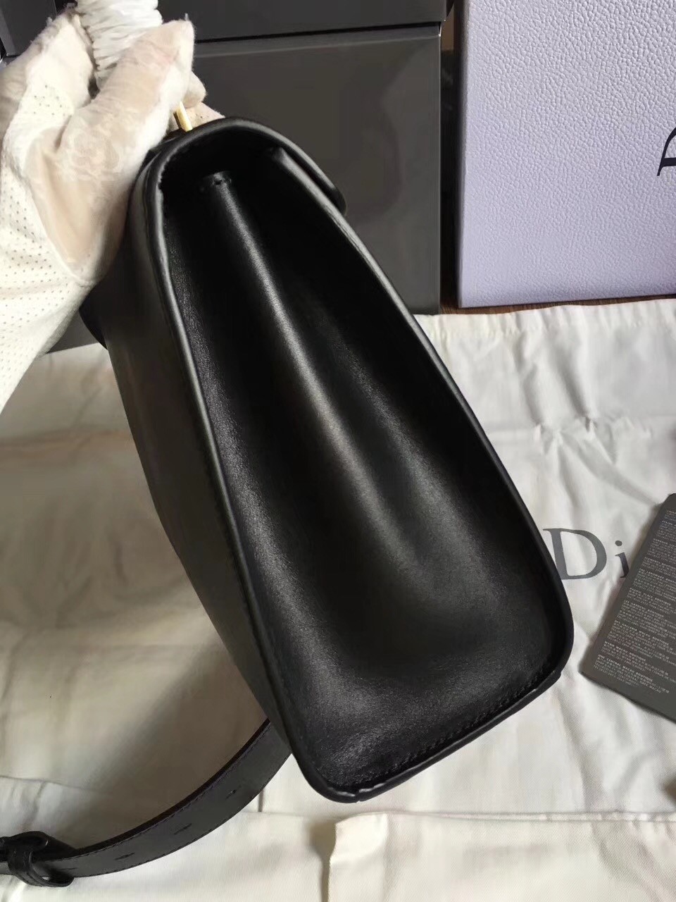 Dior DiorAddict Tote Bag In Black Calfskin 410