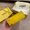 Fendi Mini Sunshine Shopper Bag In Yellow Leather 199