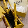 Fendi Mini Sunshine Shopper Bag In Yellow Leather 199