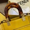 Fendi Mini Sunshine Shopper Bag In Yellow Leather 199