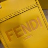 Fendi Mini Sunshine Shopper Bag In Yellow Leather 199