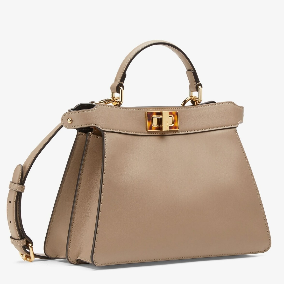 Fendi Peekaboo ISeeU Small Bag In Grey Calfskin 267